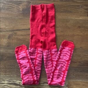 Matilda Jane Vibrant Red and Pink Tights